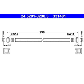 Bremsschlauch 24.5201-0290.3