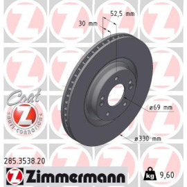 Bremsscheibe 285.3538.20