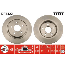 Bremsscheibe DF4422