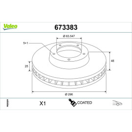 Bremsscheibe 673383