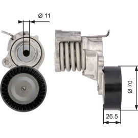 Spannrolle, Keilrippenriemen T39115 Spannrolle, Keilrippenriemen T39115