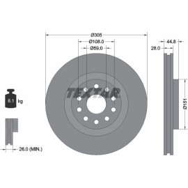 Bremsscheibe 92115800