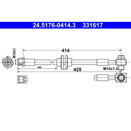 Bremsschlauch 24.5176-0414.3