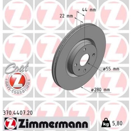 Bremsscheibe 370.4407.20