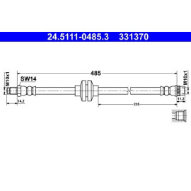 Bremsschlauch 24.5111-0485.3