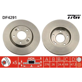 Bremsscheibe DF4291 Bremsscheibe DF4291