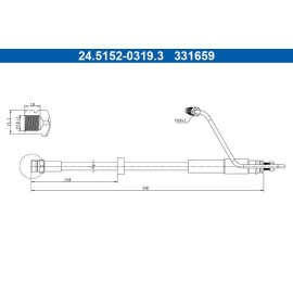 Bremsschlauch 24.5152-0319.3 Bremsschlauch 24.5152-0319.3