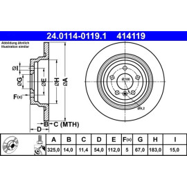 Bremsscheibe 24.0114-0119.1