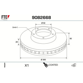 Bremsscheibe 9082668 Bremsscheibe 9082668