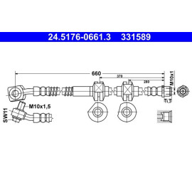 Bremsschlauch 24.5176-0661.3