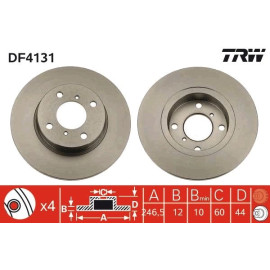 Bremsscheibe DF4131 Bremsscheibe DF4131