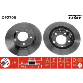Bremsscheibe DF2705