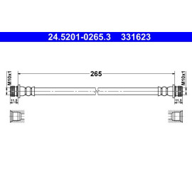 Bremsschlauch 24.5201-0265.3
