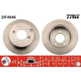 Bremsscheibe DF4946 Bremsscheibe DF4946