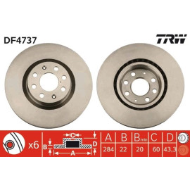Bremsscheibe DF4737 Bremsscheibe DF4737