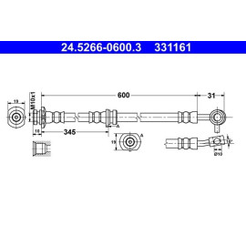 Bremsschlauch 24.5266-0600.3