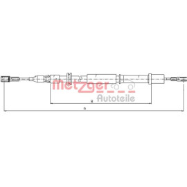 Seilzug, Feststellbremse 10.9832 Seilzug, Feststellbremse 10.9832