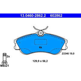 Bremsbelagsatz, Scheibenbremse 13.0460-2862.2