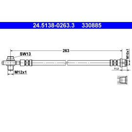 Bremsschlauch 24.5138-0263.3