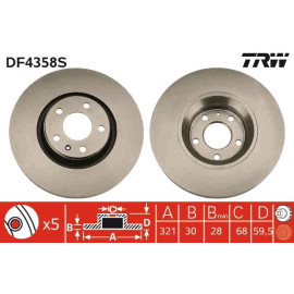 Bremsscheibe DF4358S