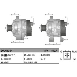 Denso DAN1354 Generator