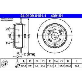Bremsscheibe 24.0109-0151.1