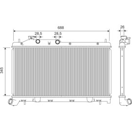 Kühler, Motorkühlung 701383 Kühler, Motorkühlung 701383