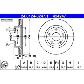 Bremsscheibe 24.0124-0247.1