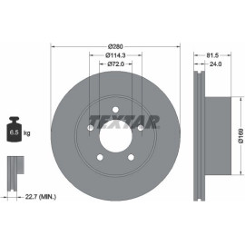 Bremsscheibe 92113500 Bremsscheibe 92113500