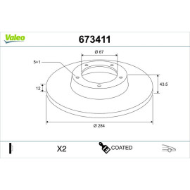 Bremsscheibe 673411