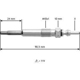 Glühkerze 345101 Glühkerze 345101