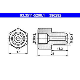 Adapter, Bremsleitung 03.3511-5200.1 Adapter, Bremsleitung 03.3511-5200.1