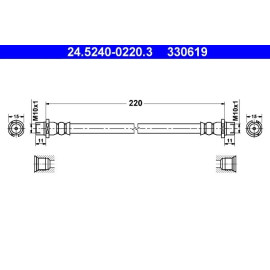 Bremsschlauch 24.5240-0220.3