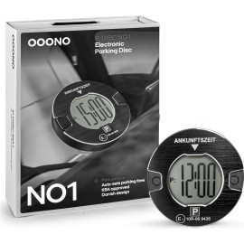 OOONO | elektr. Parkscheibe schwarz | P-DISC NO1