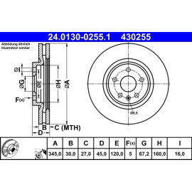 Bremsscheibe 24.0130-0255.1