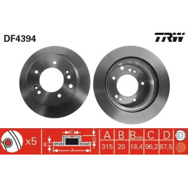 Bremsscheibe DF4394 Bremsscheibe DF4394