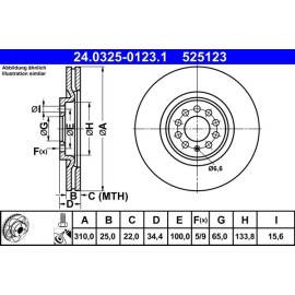 Bremsscheibe 24.0325-0123.1