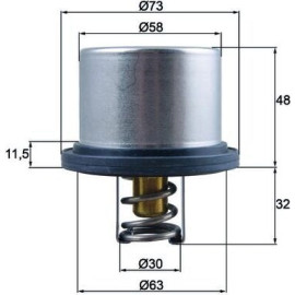 Thermostat, Kühlmittel THD 5 75 Thermostat, Kühlmittel THD 5 75