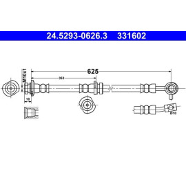 Bremsschlauch 24.5293-0626.3