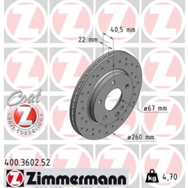 Bremsscheibe 400.3602.52 Bremsscheibe 400.3602.52