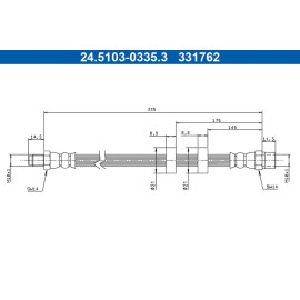 Bremsschlauch 24.5103-0335.3