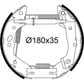 Bremsbackensatz 554942 Bremsbackensatz 554942
