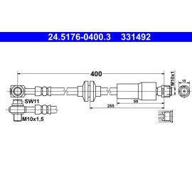 Bremsschlauch 24.5176-0400.3