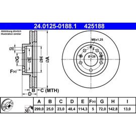Bremsscheibe 24.0125-0188.1