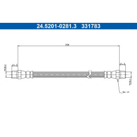 Bremsschlauch 24.5201-0281.3
