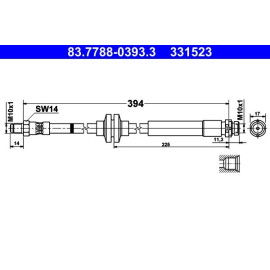 Bremsschlauch 83.7788-0393.3
