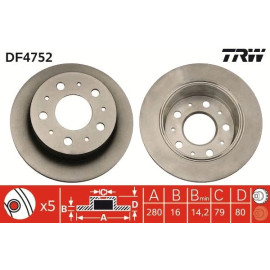 Bremsscheibe DF4752 Bremsscheibe DF4752