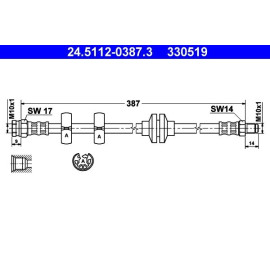 Bremsschlauch 24.5112-0387.3