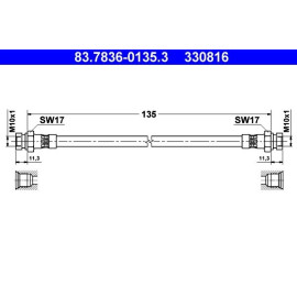 Bremsschlauch 83.7836-0135.3