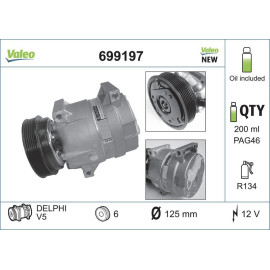 Kompressor, Klimaanlage 699197 Kompressor, Klimaanlage 699197